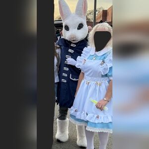 White Rabbit Mascot Head